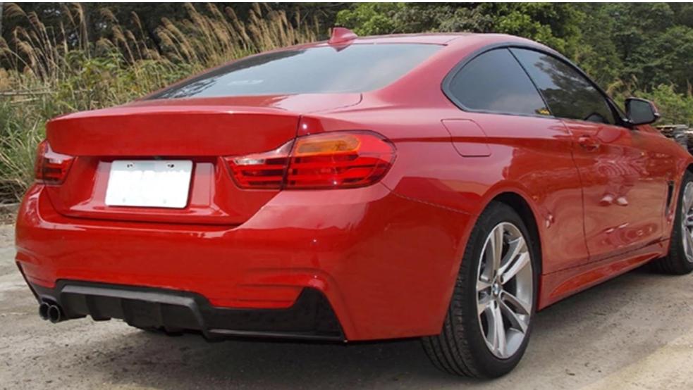 Gloss Black Car Rear Bumper Diffuser Spoiler for BMW 4 Series F32 F33 F36 418i 420i 428i 430i 435i 440i 2014 Up
