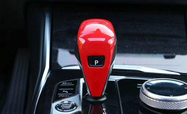 BMW 3 Series G20 G28 / BMW Z4 G29 Carbon Fibre Look / Red Gear Selector Cover