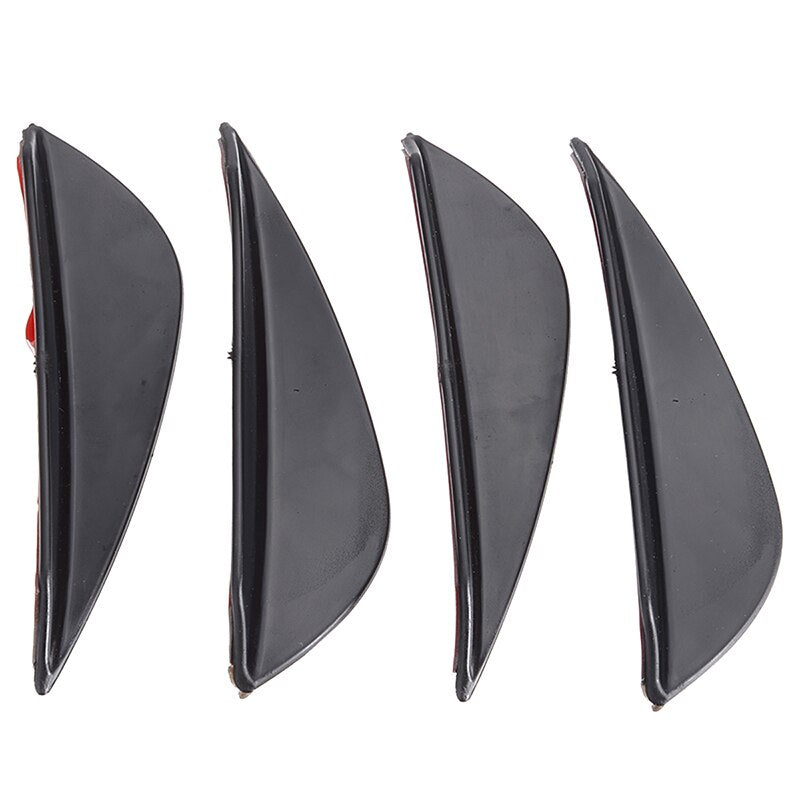 Universal Front Bumper Canards / Gloss Black (Fits All Cars) - Diversion Stores Car Parts And Modificaions