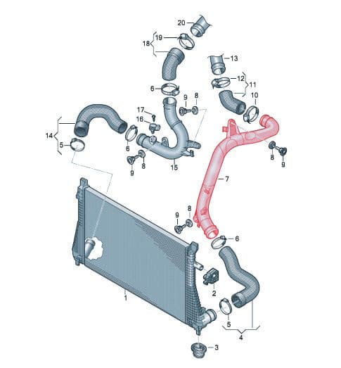 Forge High Flow Discharge Pipe for 1.8T and 2.0T VAG Engines – FMMK7DP - Diversion Stores Car Parts And Modificaions