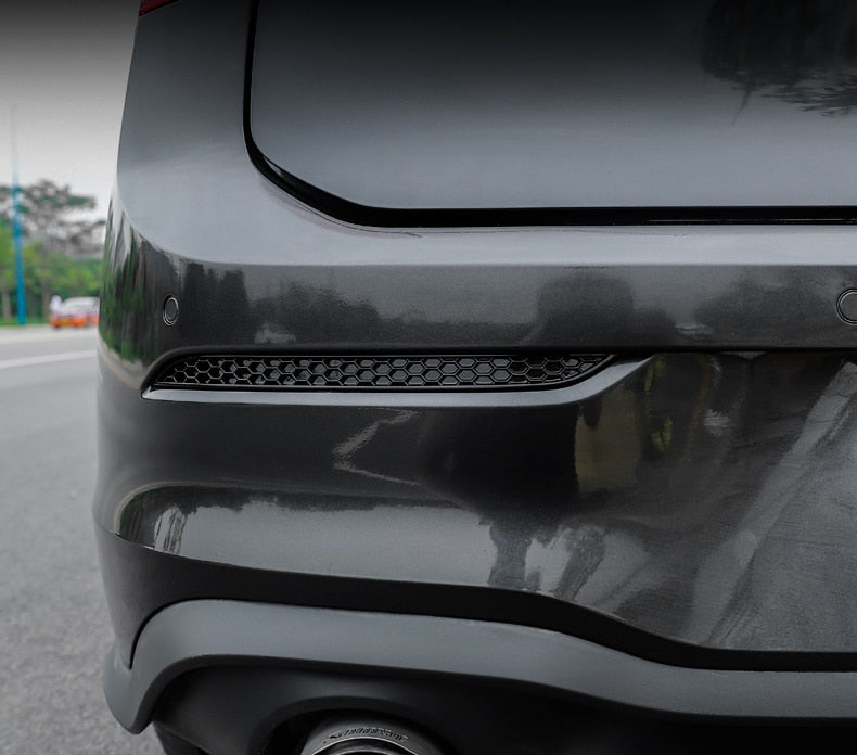 Honeycomb Style Rear Reflector Inserts in Gloss Black for Volkswagen Golf MK8 (2020+)