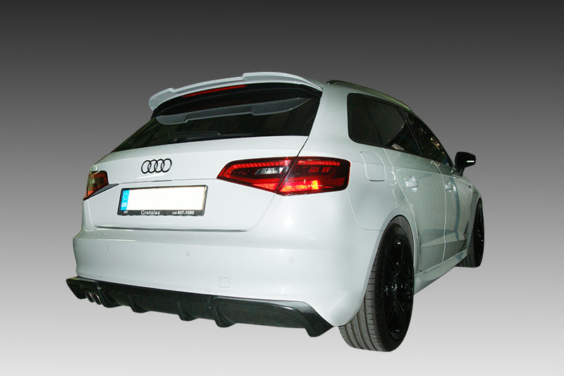 Rear Diffuser Audi A3 8V Sportback (2013-2016) (Single Exhaust)