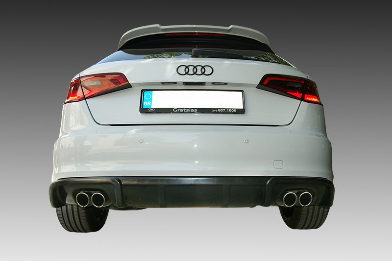 Rear Diffuser Audi A3 8V Sportback (2013-2016) (Exhaust L+R)