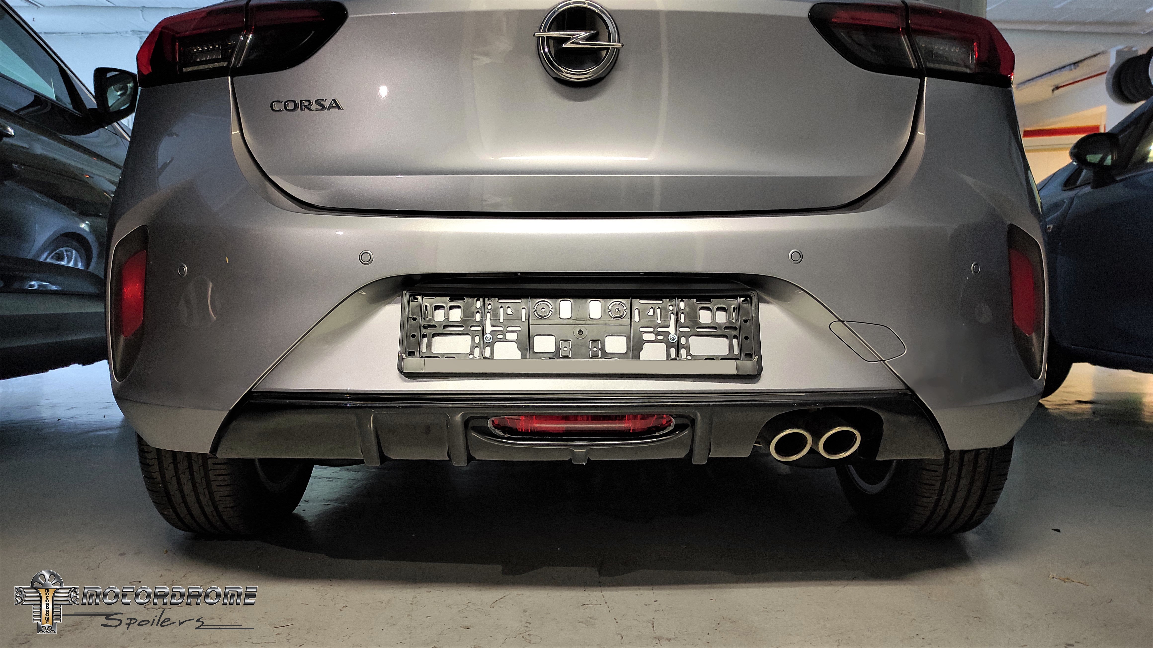 Rear Diffuser with Dual Exhaust Opel Corsa F GS-Line (2019-)