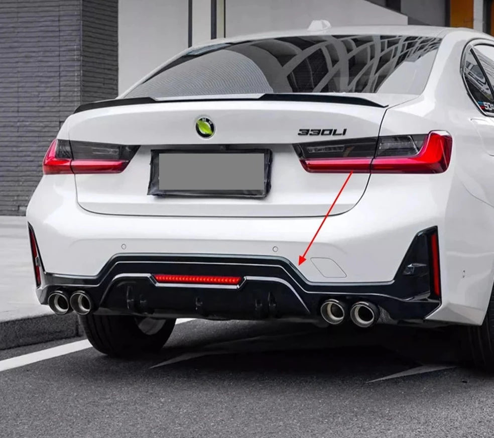 BMW 3 Series G20 LCI Gloss Black Rear Diffuser (2022+)