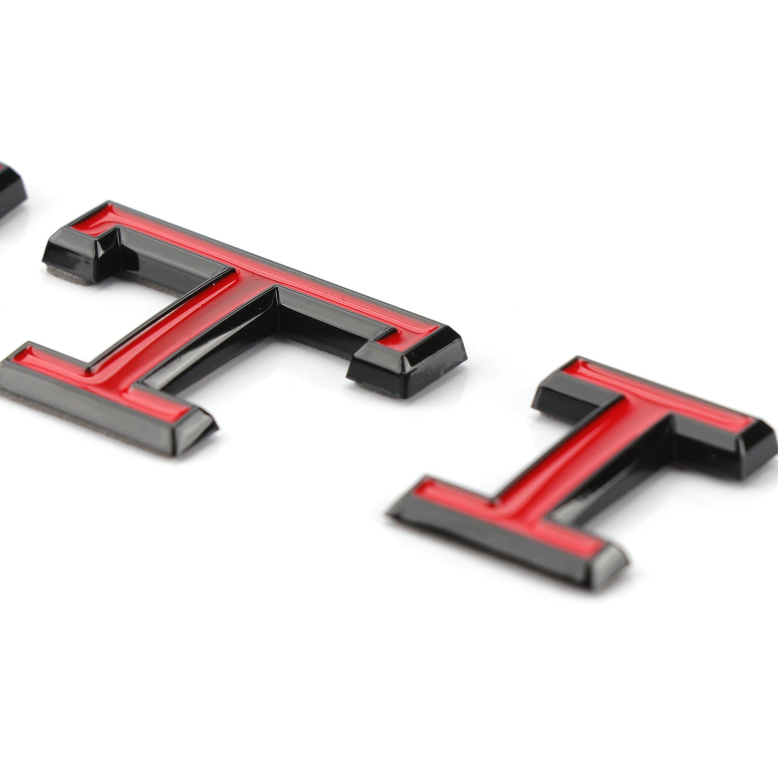 Volkswagen GTI Central Rear Boot Badge (2021+ Version) Black + Red / Red + Silver