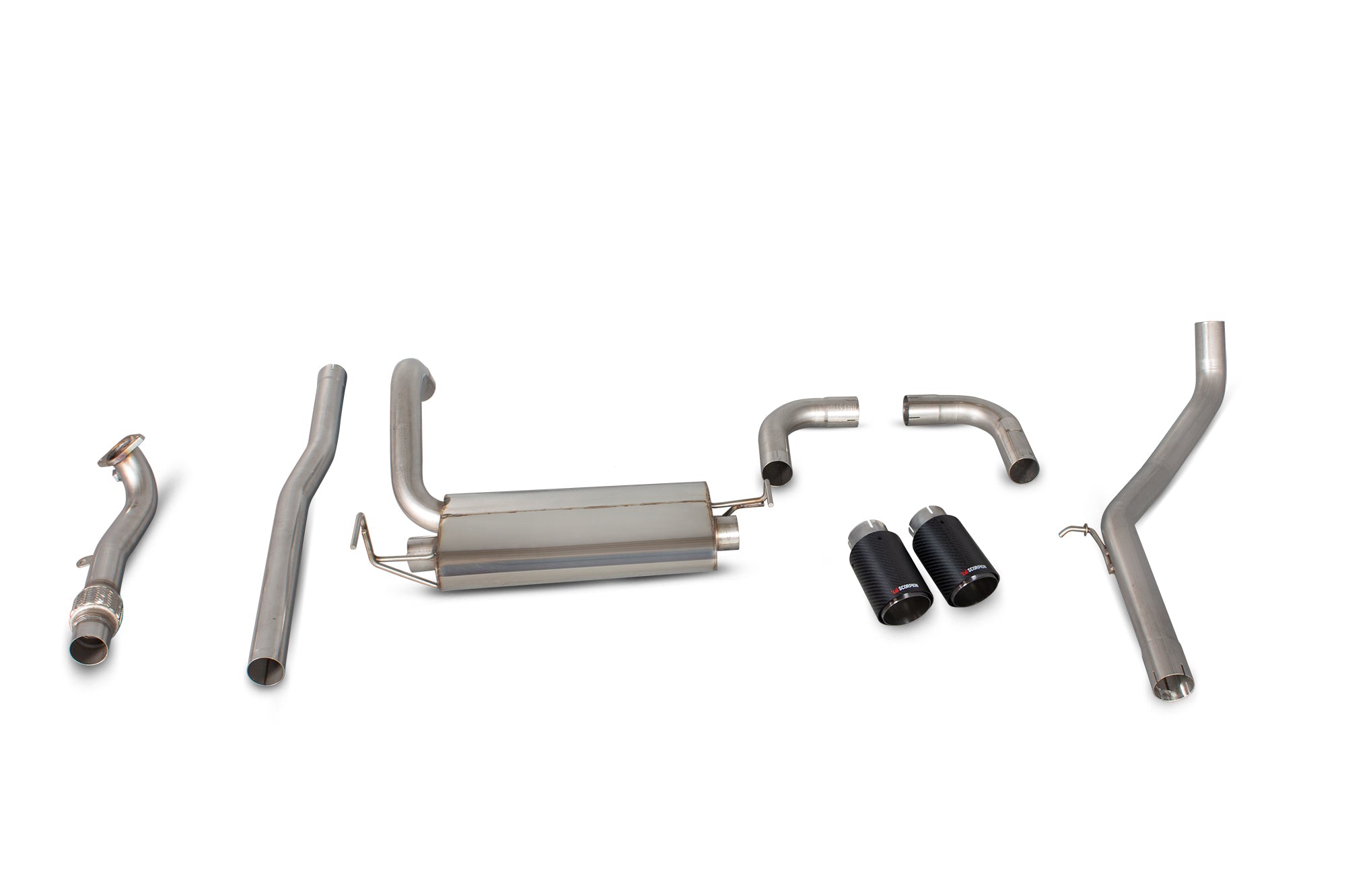 Scorpion Fiat 500 Abarth (2008-15) Non-Resonated Cat-Back Exhaust