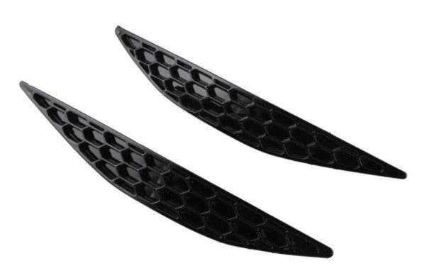 Honeycomb Style Rear Reflector Strip Covers in Gloss Black for Volkswagen Golf MK7 & MK7.5 (2013-2019)