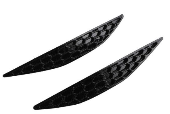 Honeycomb Style Rear Reflector Strip Covers in Gloss Black for Volkswagen Golf MK7 & MK7.5 (2013-2019)