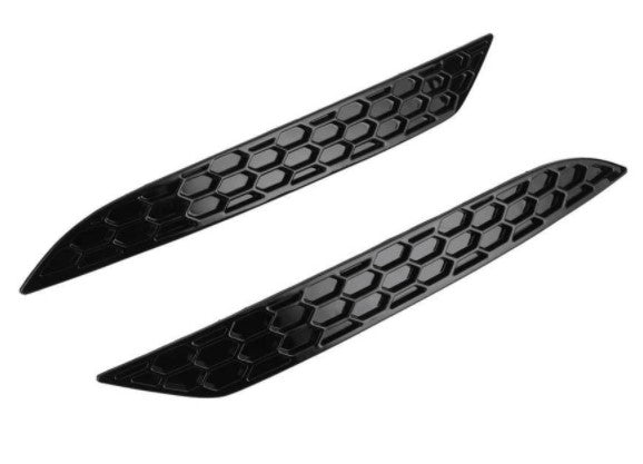 Honeycomb Style Rear Reflector Strip Covers in Gloss Black for Volkswagen Golf MK7 & MK7.5 (2013-2019)