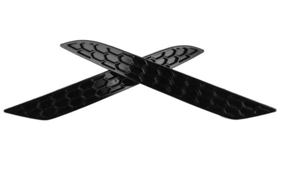 Honeycomb Style Rear Reflector Strip Covers in Gloss Black for Volkswagen Golf MK7 & MK7.5 (2013-2019)