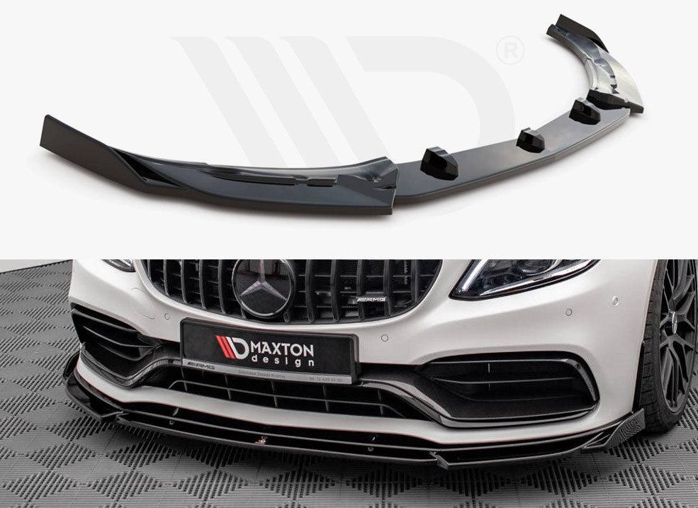 Maxton Design Front Splitter V.2 Mercedes-AMG C63 Coupe C205 Facelift (2018-2021)