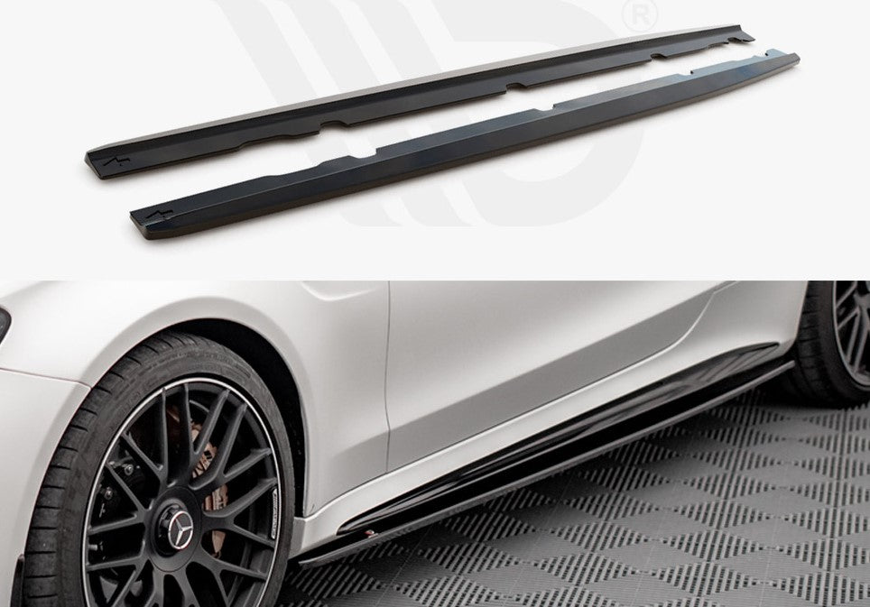 Maxton Design Side Skirts Diffusers V.1 Mercedes-AMG C 63AMG Coupe C205 Facelift (2018-2021)