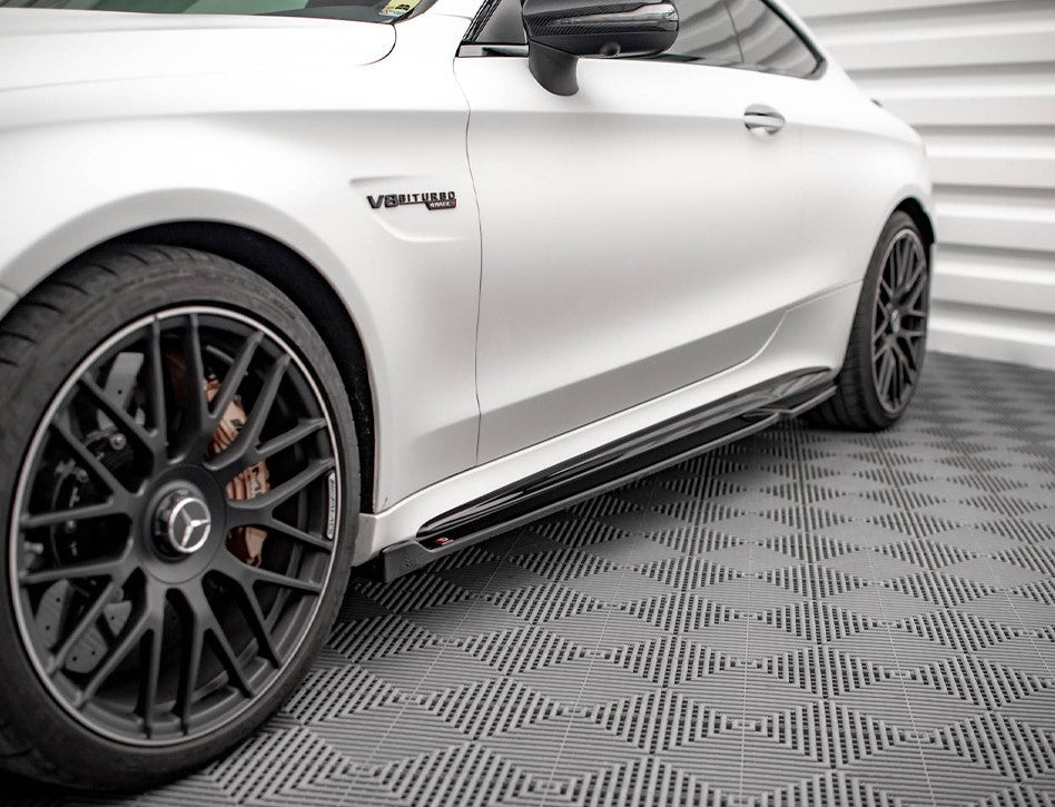 Maxton Design Side Skirts Diffusers V.2 Mercedes-AMG C 63AMG Coupe C205 Facelift (2018-2021)