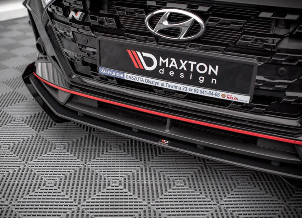 Maxton Design Street Pro Front Splitter V.1 (+Flaps) Hyundai i20 N Mk3