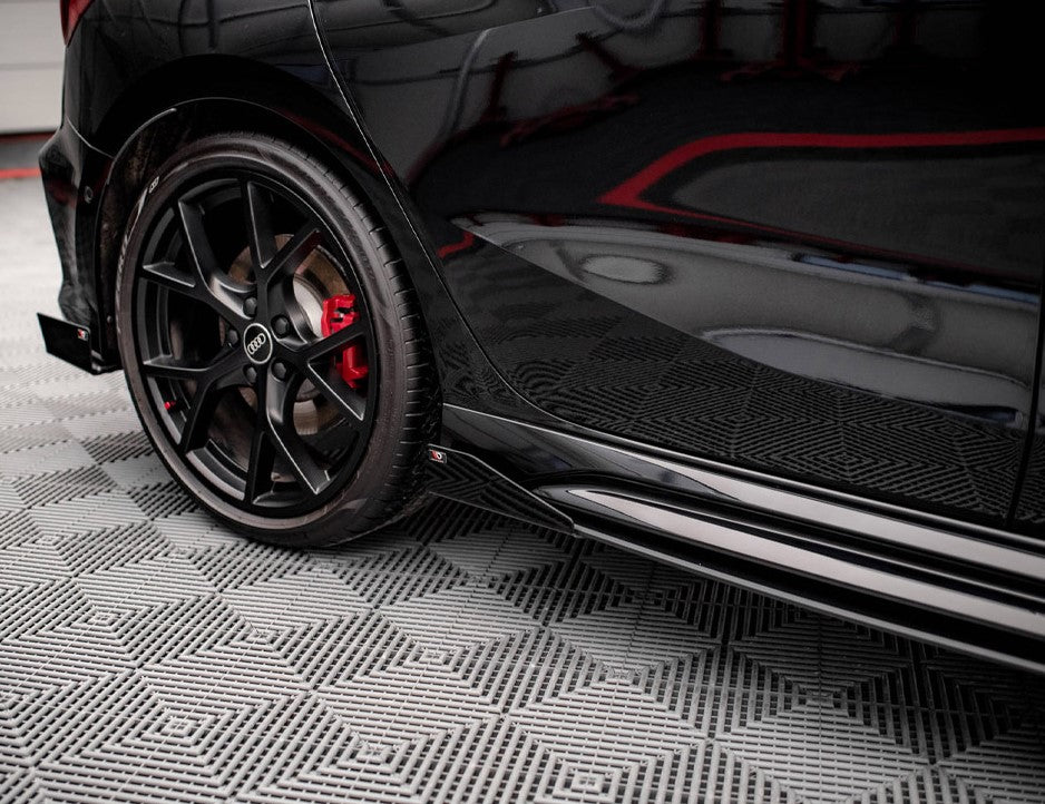 Maxton Design Street Pro Side Skirts Splitter Diffusers (+Flaps) Audi RS3 Sportback 8Y