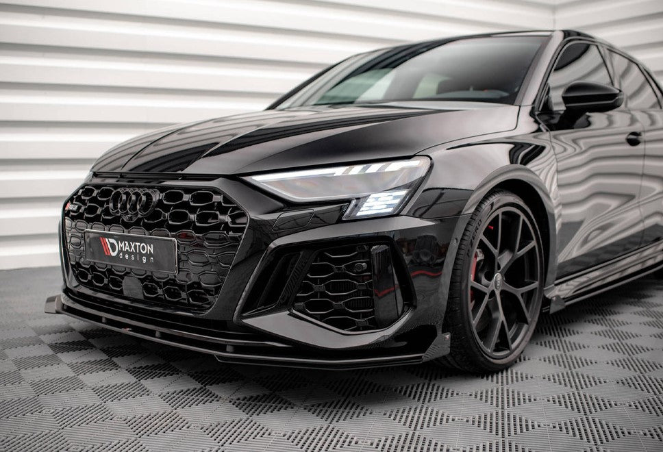 Maxton Design Street Pro Front Splitter V.1 (+Flaps) Audi RS3 Sportback 8Y