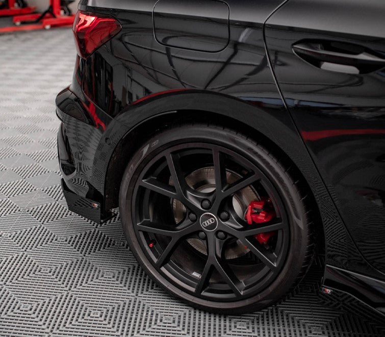 Maxton Design Street Pro Rear Side Splitters (+Flaps) Audi RS3 Sportback 8Y