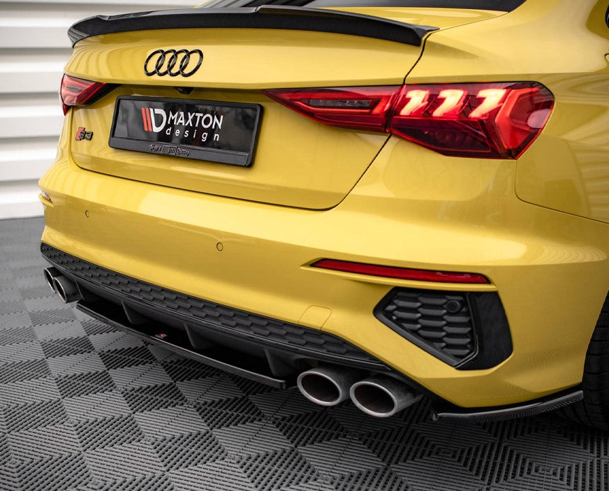 Maxton Design Central Rear Splitter Audi S3 Saloon 8Y