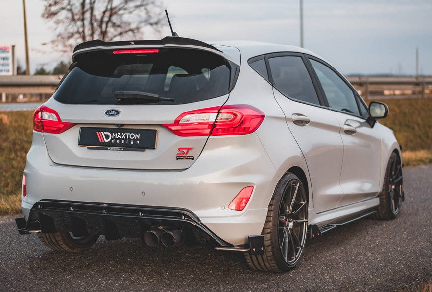Maxton Design Side Skirts Diffusers (+Flaps) V.2 Ford Fiesta Mk8 ST/ST-Line