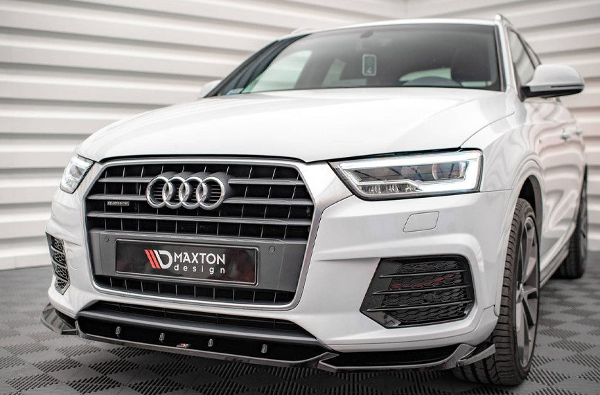 Maxton Design Front Splitter V.1 Audi Q3 S-Line 8U Facelift (2014-2018)