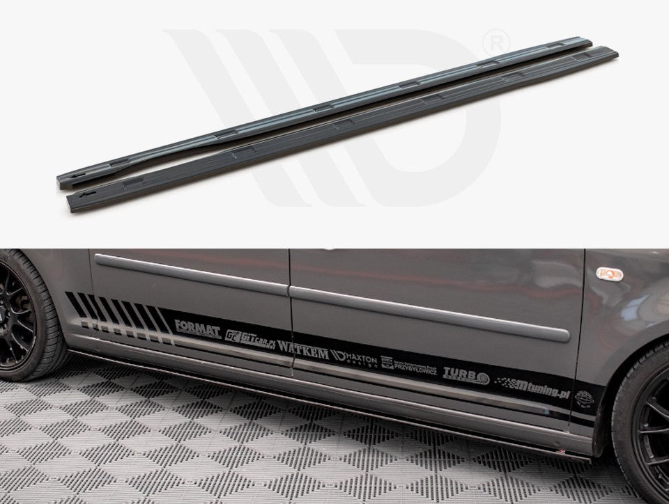 Maxton Design Side Skirts Diffusers Volkswagen Caddy Long Mk3 Facelift (2010-2015)