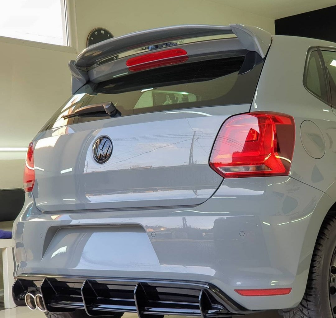 Volkswagen Polo MK5 6R / 6C Lifted Roof Spoiler - Gloss Black (2009 - 2017 Models)
