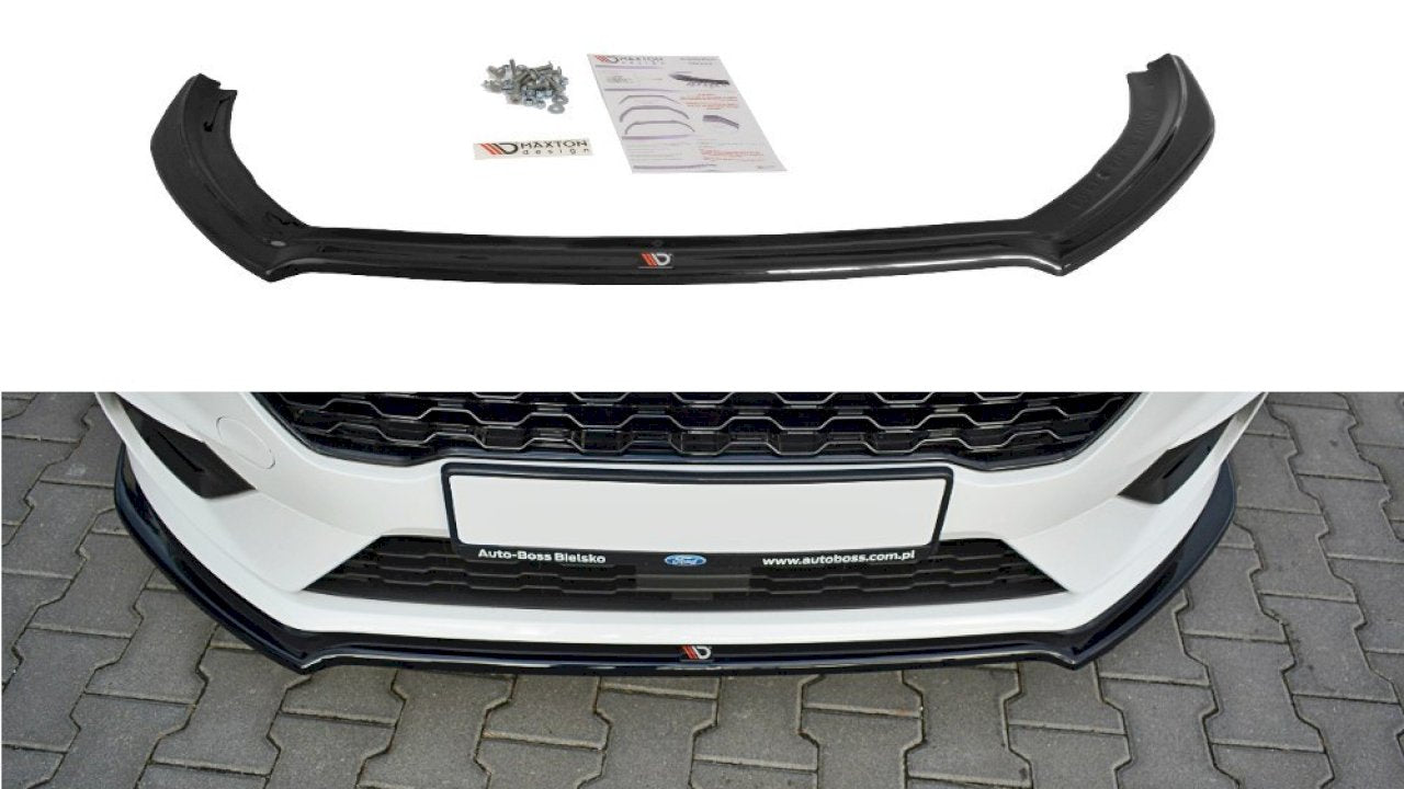 Maxton Design Front Splitter V.1 for Ford Fiesta MK8 ST & ST-LINE (2018+)