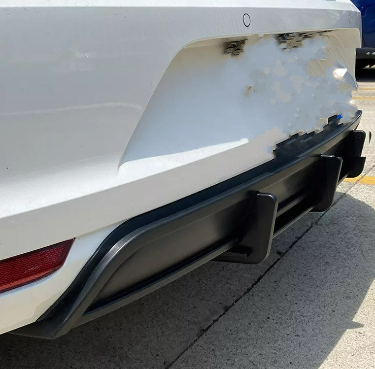 Volkswagen Polo MK5 6C Gloss Black Rear Bumper Extension & Diffuser (2014 - 2017 Models) | DAS Automotive