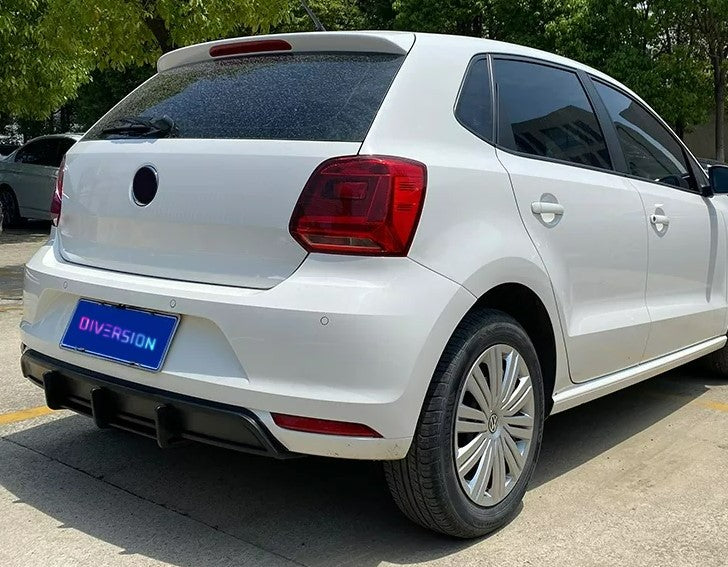 Volkswagen Polo MK5 6C Gloss Black Rear Bumper Extension & Diffuser (2014 - 2017 Models) | DAS Automotive