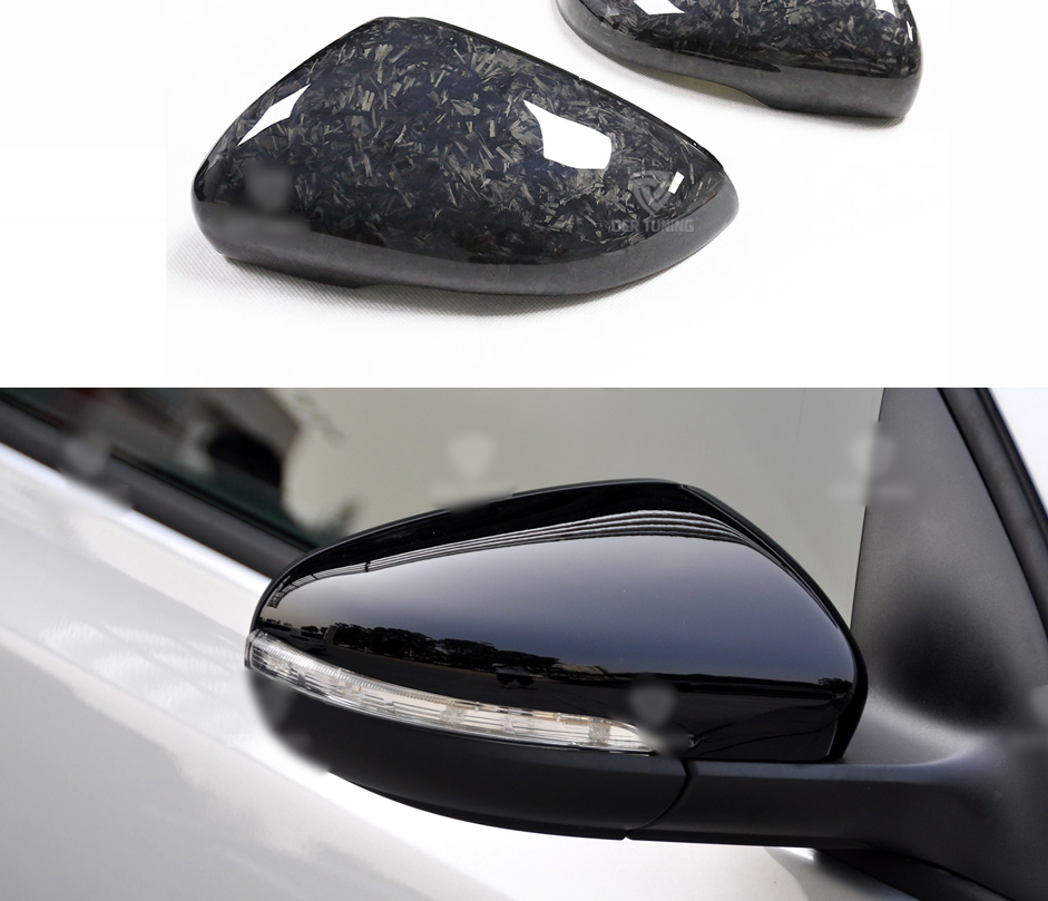 Volkswagen Golf MK6 Genuine Forged Carbon Fibre Wing Replacement Mirror Covers (2009-2013)