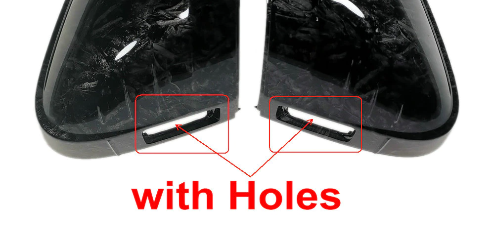 Volkswagen Golf MK8 / ID3 Forged Carbon Fibre Look Replacement Mirror Covers (2020+ Models)