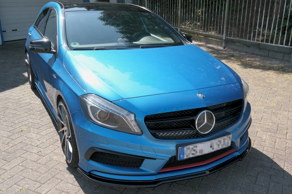 Maxton Design Front Splitter for Mercedes A-Class W176 AMG-Line (Pre-Face 2013-2015)