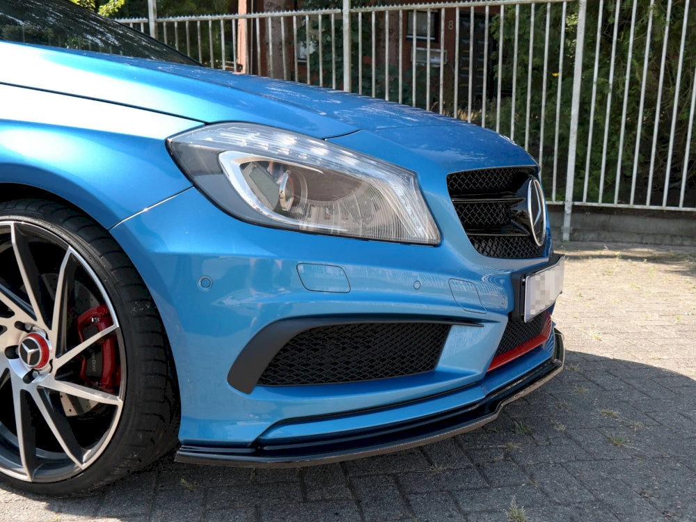 Maxton Design Front Splitter for Mercedes A-Class W176 AMG-Line (Pre-Face 2013-2015)