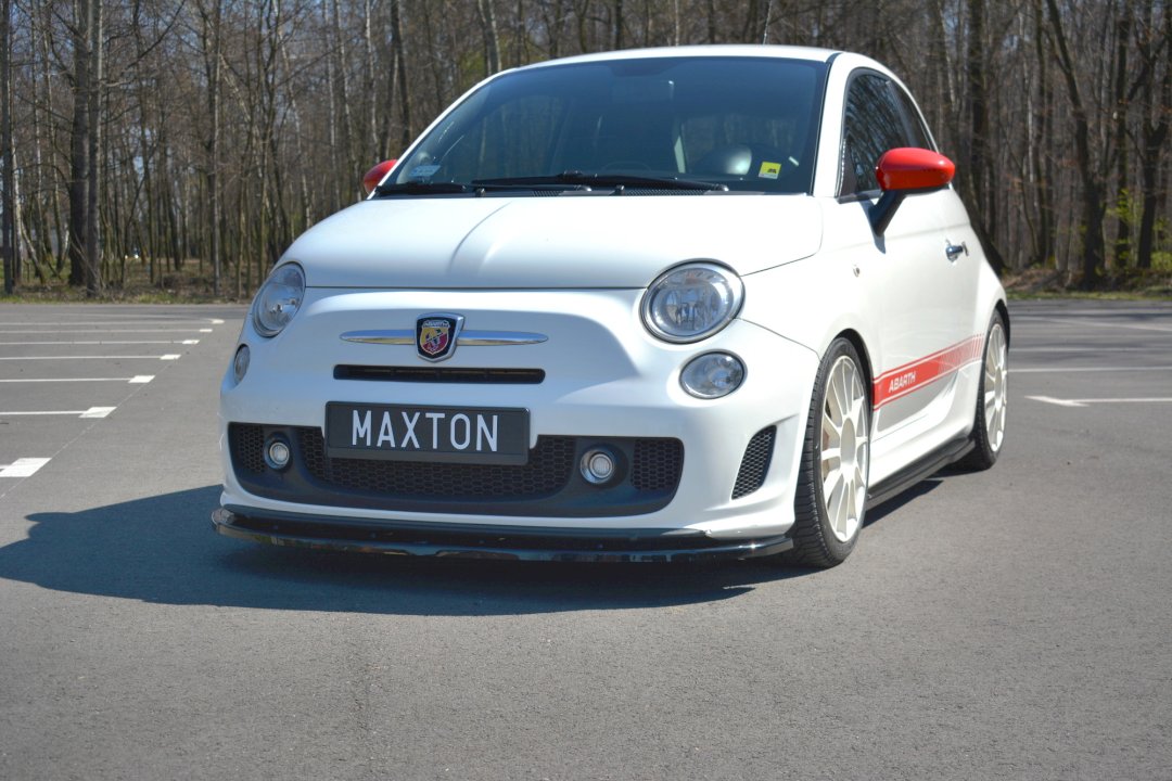 Maxton Design Front Splitter V.2 for Fiat 500 Abarth MK1 (2008-2012)