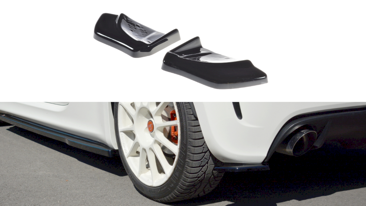 Maxton Design Rear Side Splitters/Spats For Fiat 500 Abarth MK1 (2008-2012)