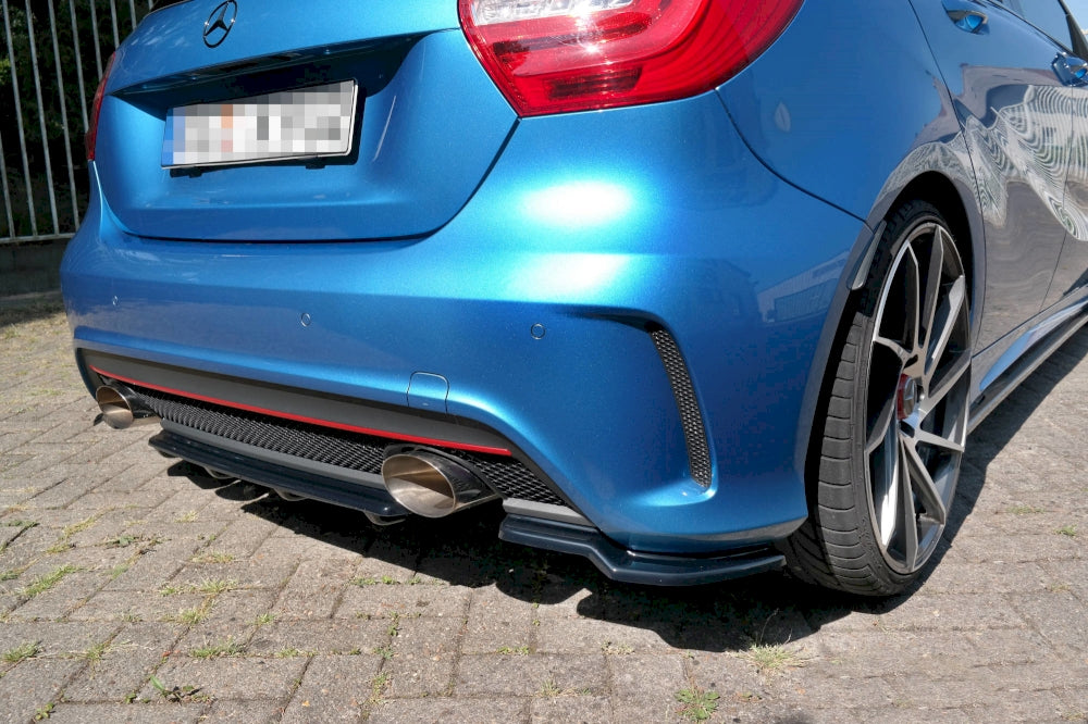 Maxton Design Rear Side Splitters/Spats for Mercedes A-Class W176 AMG-Line (Pre-Face 2013-2015)