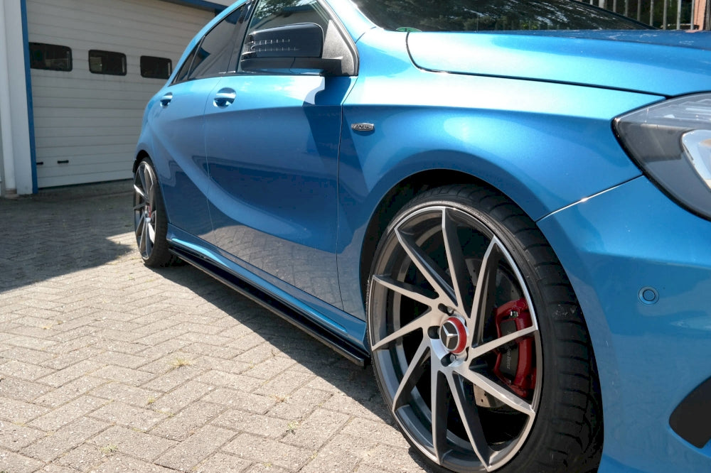 Maxton Design Side Skirts for Mercedes A-Class W176 AMG-Line (Pre-Face 2013-2015)