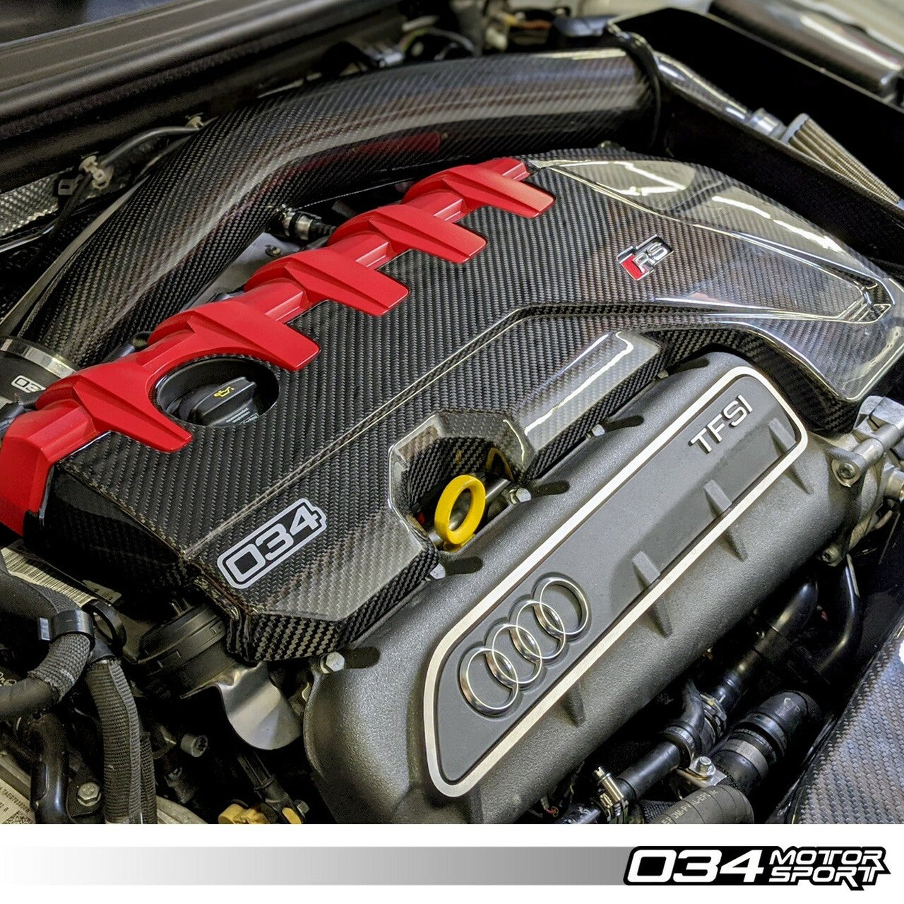 034Motorsport Carbon Fibre Engine Cover - RS3 8V/TTRS 8S