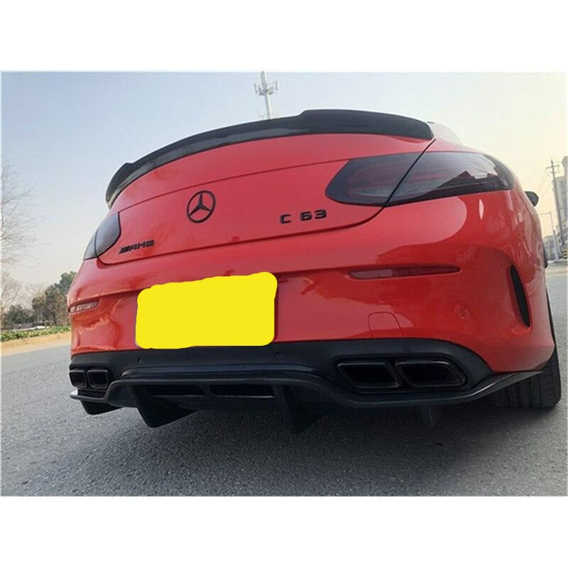 Mercedes Benz C Class Coupe W205 / A205 / C205 Carbon Fibre Boot Spoiler Style 1 (2015 - 2020)