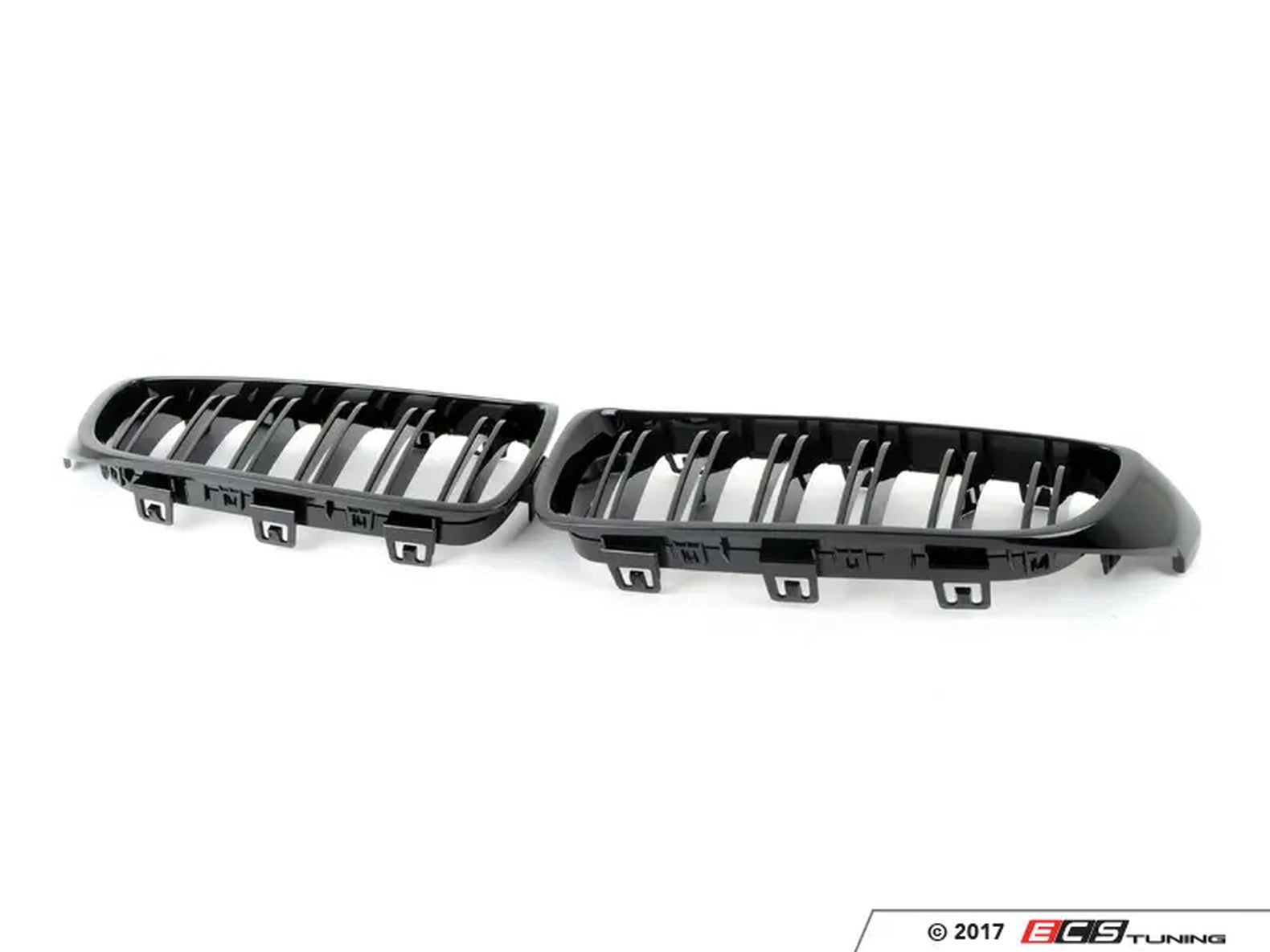 ECS Tuning Dual Slats Blackout Grille Set - Gloss Black - M3 F80 / All 4 Series inc M4