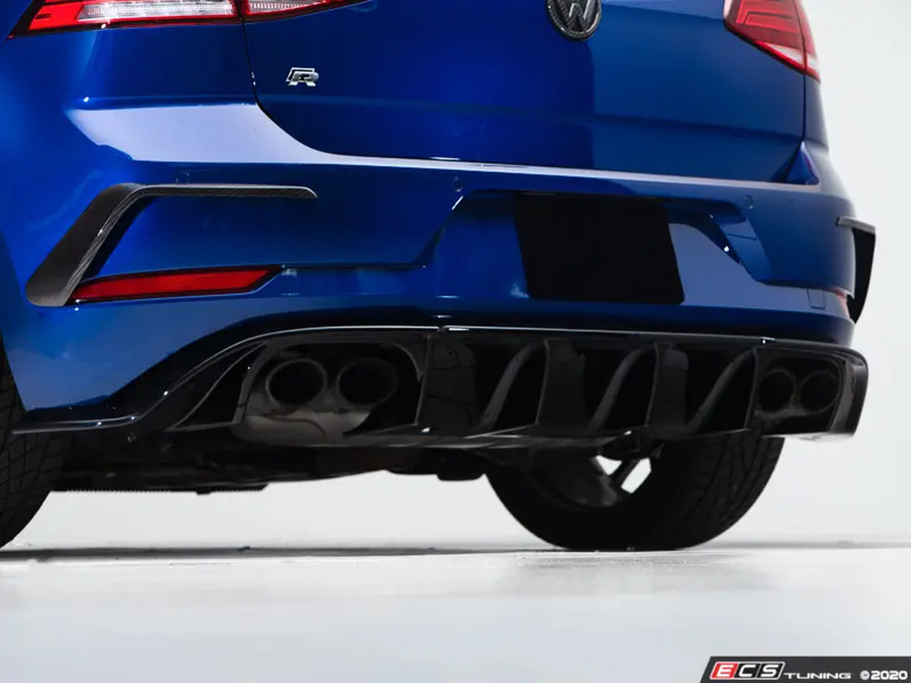 ECS Tuning Gloss Black Rear Diffuser - Golf Mk7.5 R