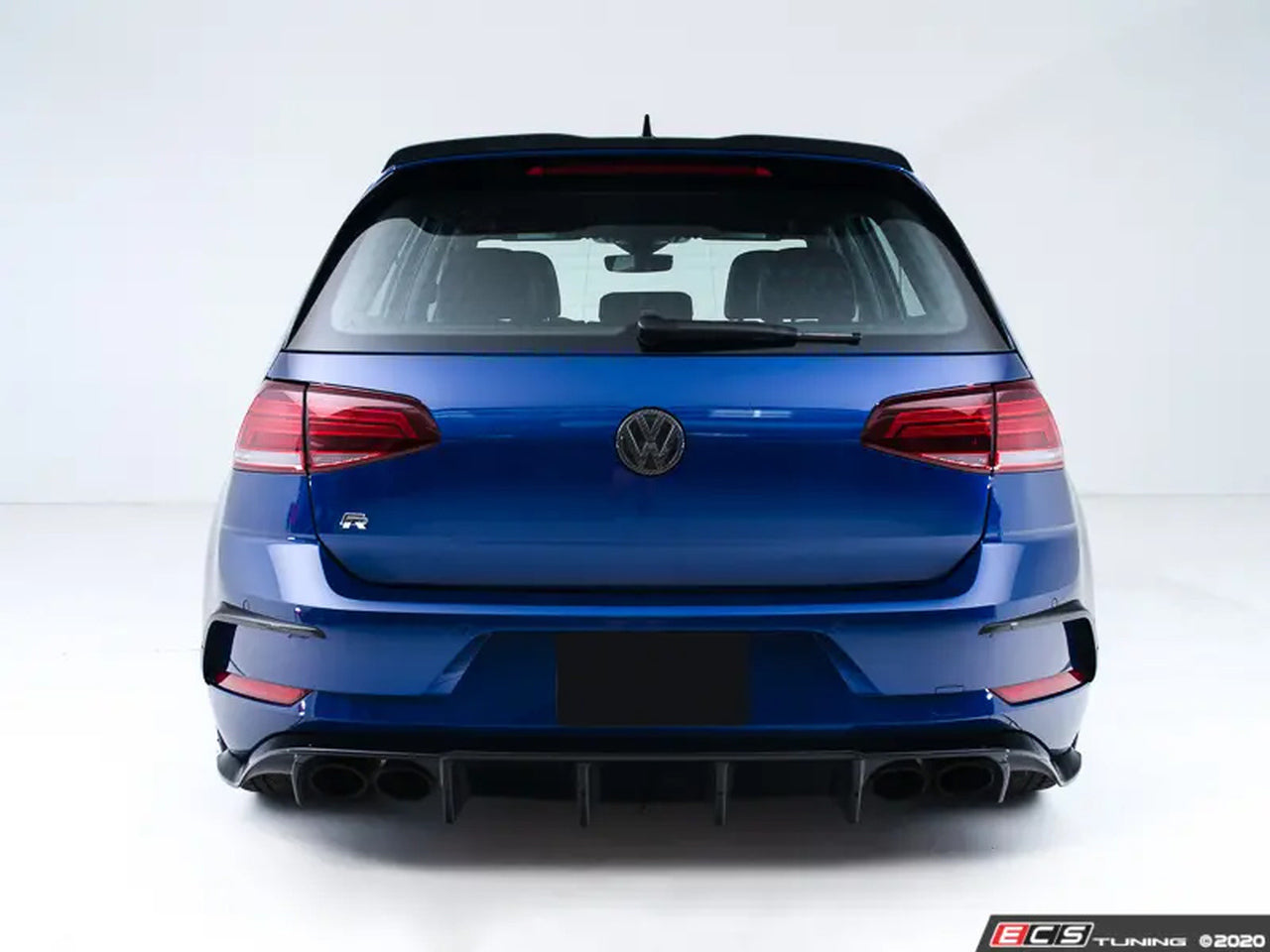 ECS Tuning Gloss Black Rear Diffuser - Golf Mk7.5 R