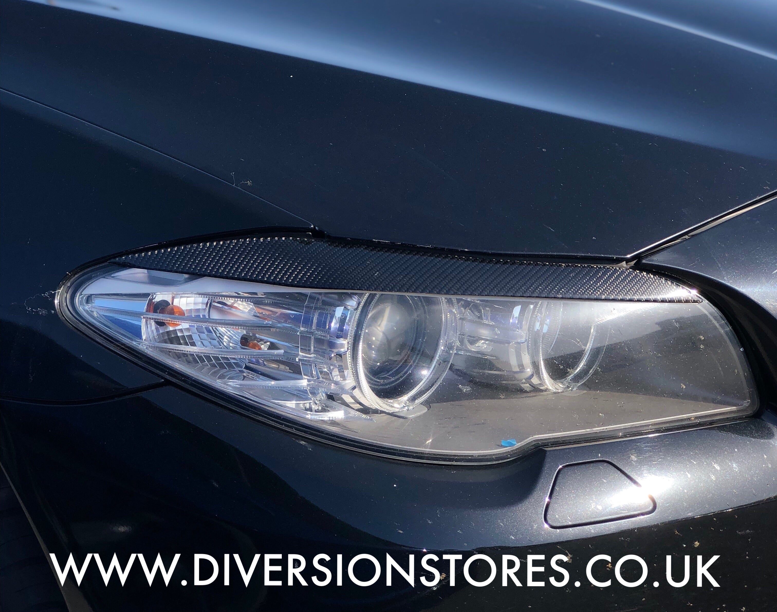 152 - BMW 5 Series Carbon Fibre Eyebrows (2011-2014 Models) 2PCS - Diversion Stores Car Parts And Modificaions