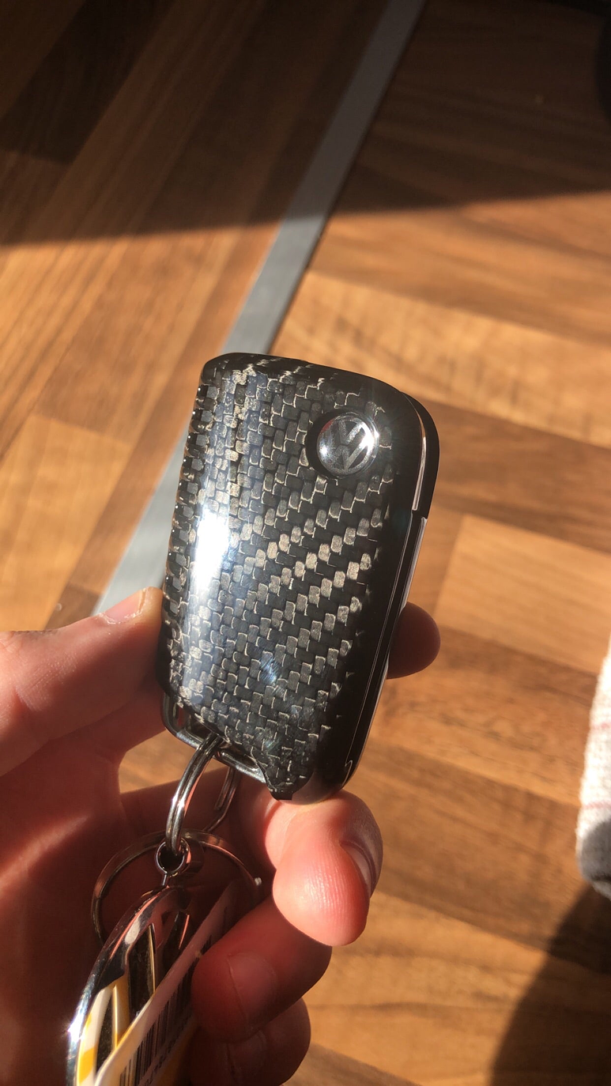 Genuine Black Carbon Fibre Key Cover For Volkswagen/Skoda/SEAT - Diversion Stores Car Parts And Modificaions