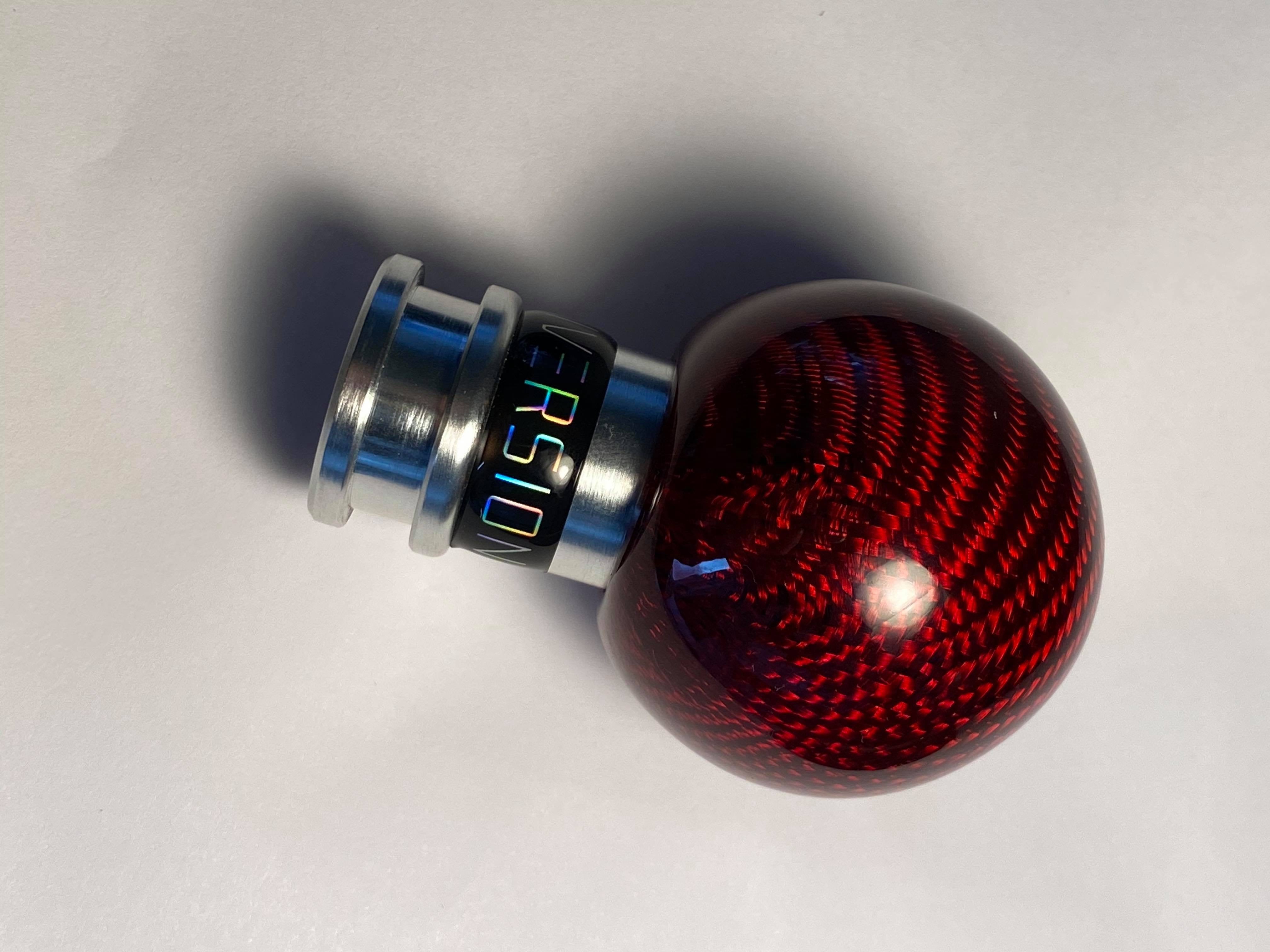Volkswagen Polo MK5 6C/6R Carbon Fibre Weighted Gear Knob (Red)