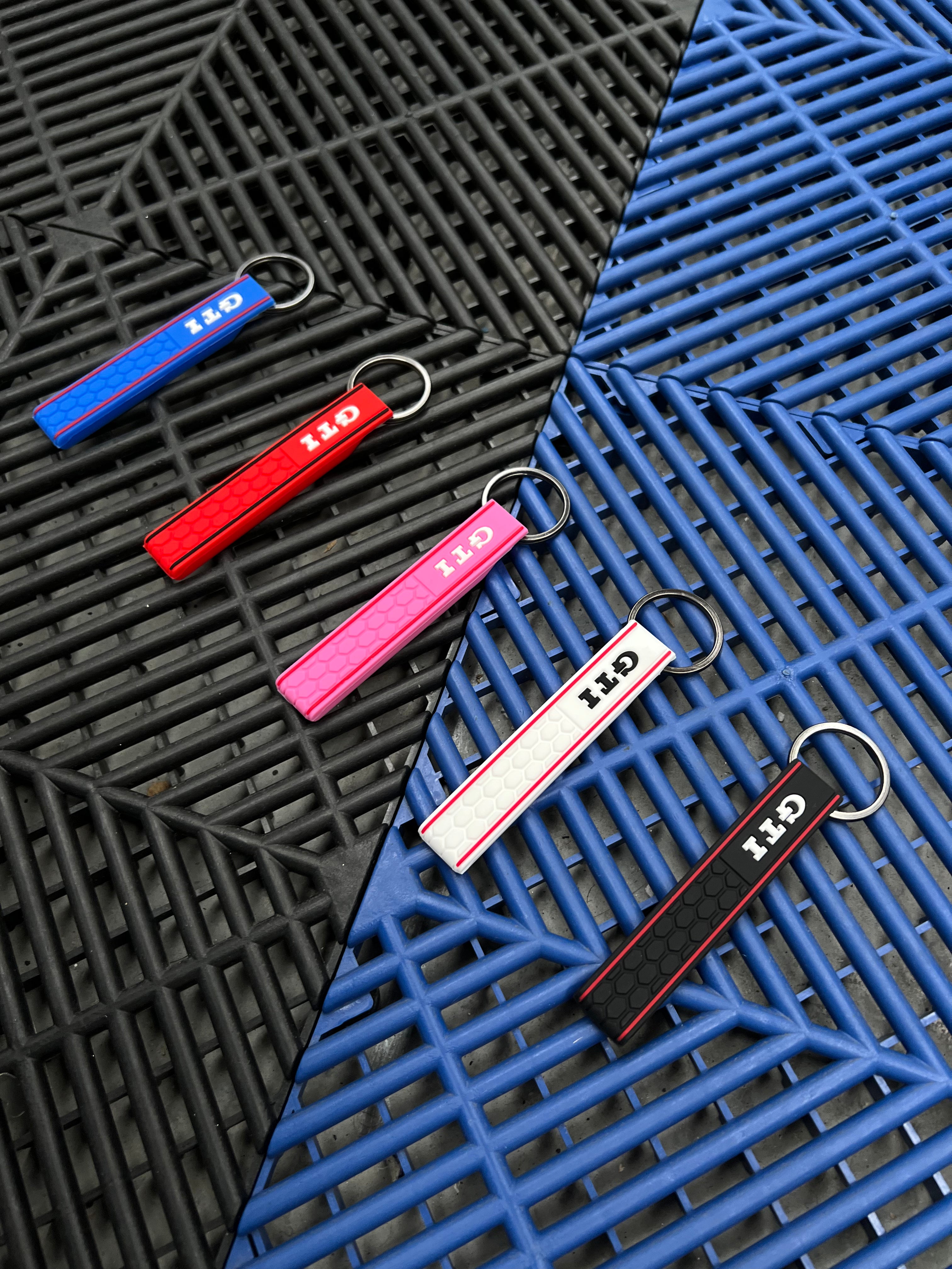 Volkswagen GTI Silicone Keyring (Multiple Colours)
