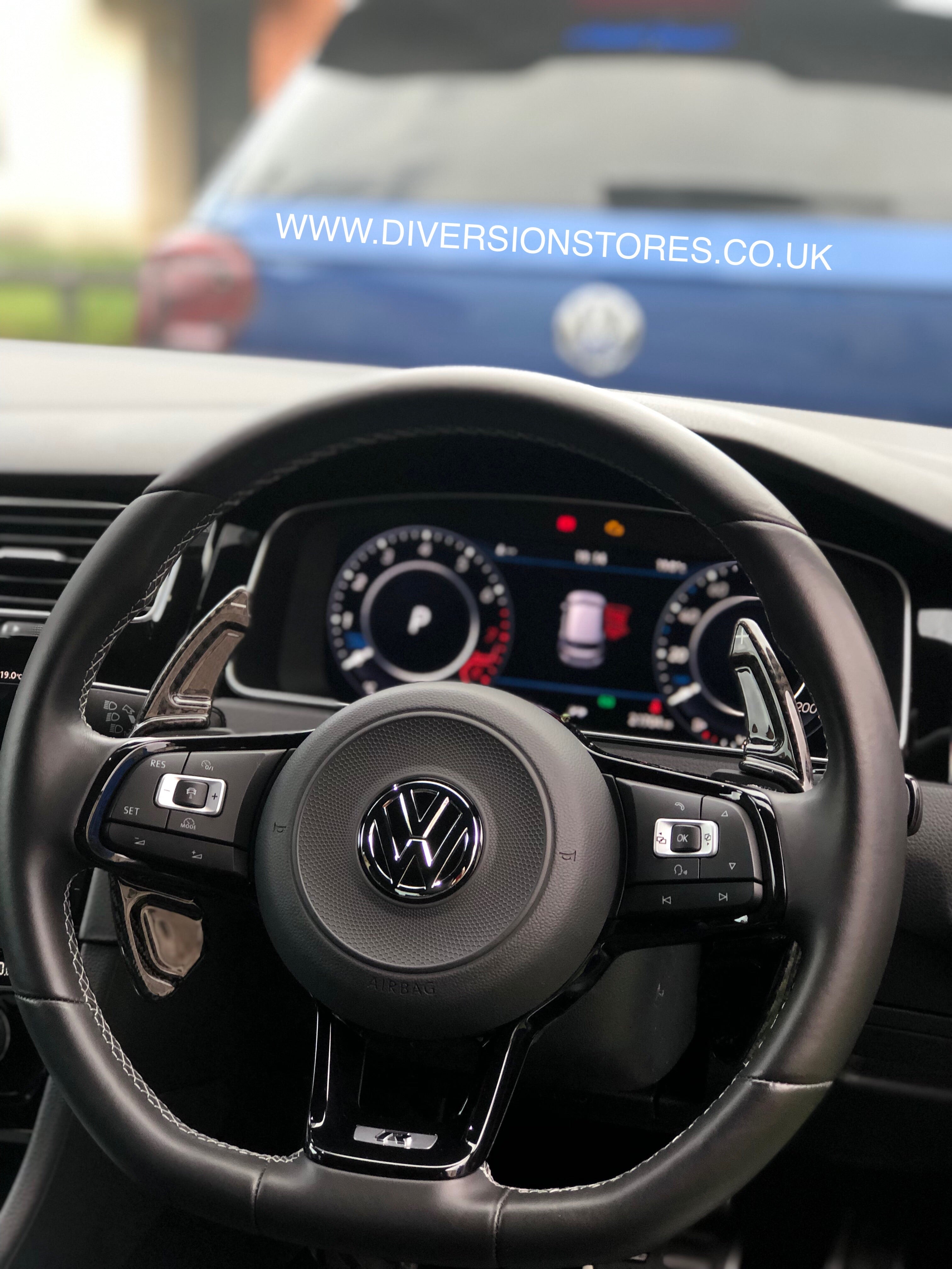 143 - Volkswagen Golf / Polo / Scirocco DSG Carbon Fibre Paddle Shifter Extensions (2013-2019 Models) - Diversion Stores Car Parts And Modificaions