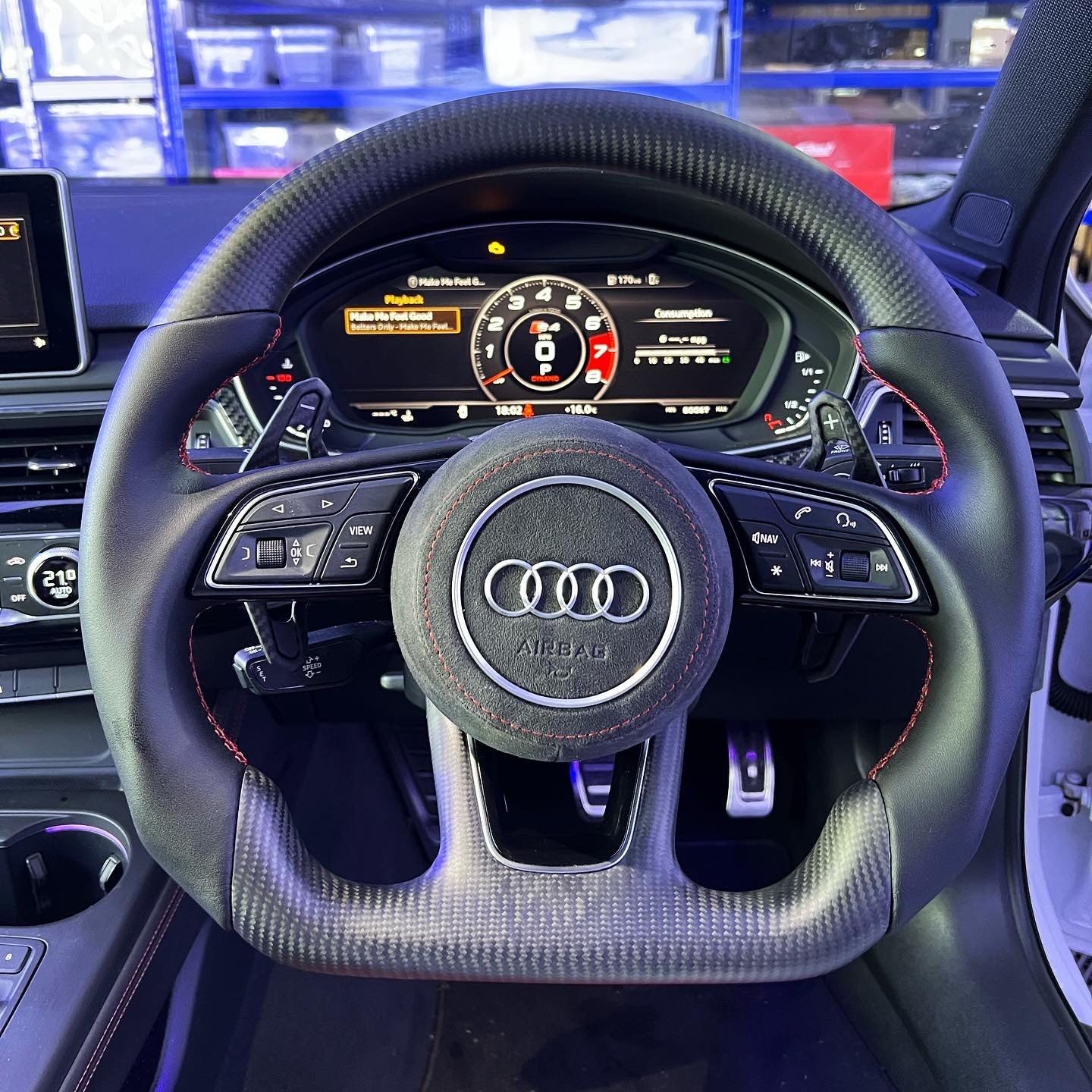 AUDI Multiple Model URUS Style Carbon Fibre Paddle Replacements