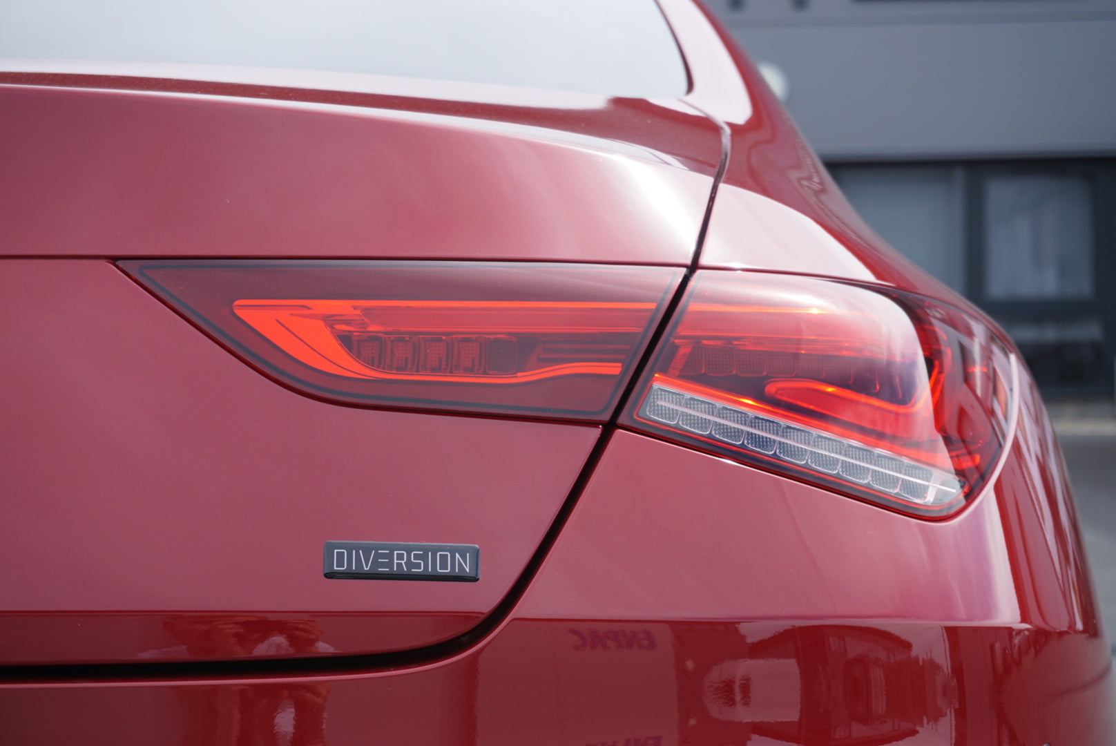 DIVERSION Gel Boot / Trunk Self Adhesive Badge (Black & White)